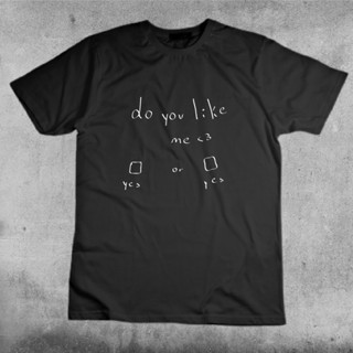 เสื้อยืด do you like me คอกลมแขนสั้น ใส่ได้ทั้งชายและหญิง