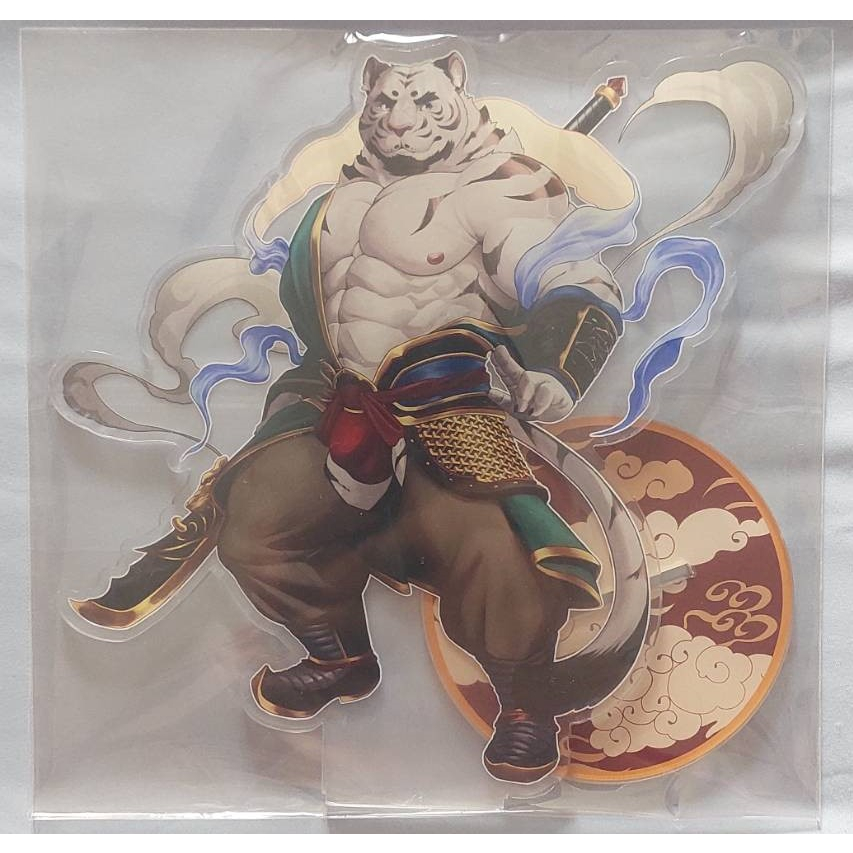 (สินค้ามือหนึ่ง) โมเดลตั้งโต็ะลายการ์ตูน ประเภท Kemono / Furry (CancerDoge) - Guardianlak OC Standee