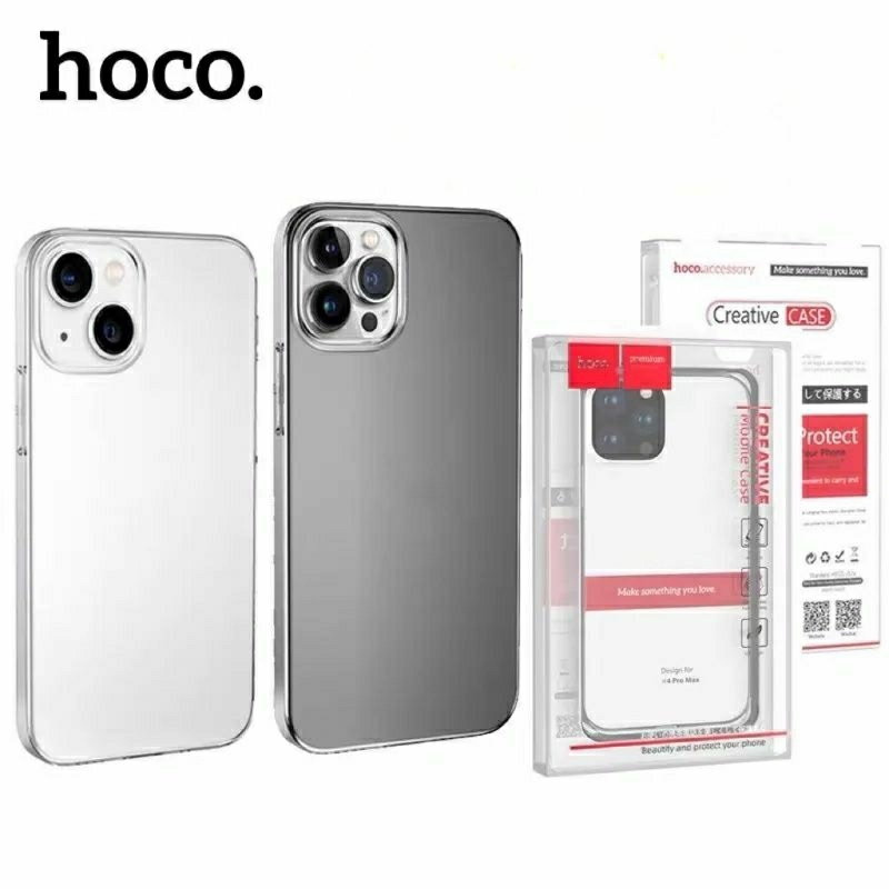 Hoco i6-i16promax เคสใส เกรดPremium นิ่ม บิดได้ จับกระชับ ไม่เหลือง iphone15 i15pro i15promax i15plus