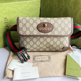 ถูกที่สุด ของแท้100% GUCCI NEO VINTAGE SUPREME BELT BAG รุ่นยอดฮิต สีน้ำตาล ปีใหม่ล่าสุด