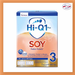 [นมผง] Hi-Q1Plus Soy Prebio ProteQ ไฮคิว1พลัส ซอย สูตร3 พรีไบโอ โพรเทก 400 กรัม (EXP. 14/06/2024)