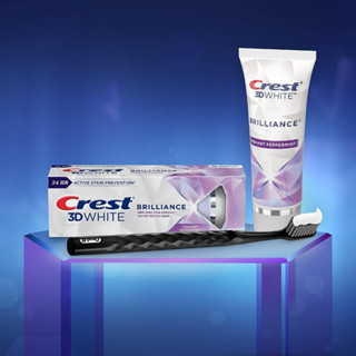 [ของแท้ 100%] CREST 3D WHITE BRILLIANCE TOOTHPASTE + ADVANCED STAIN PROTECTION