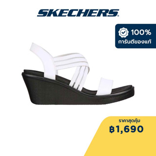 Skechers สเก็ตเชอร์ส รองเท้าแตะผู้หญิง Women Cali Rumble On Day Flirt Sandals - 119182-WHT Luxe Foam, Vegan