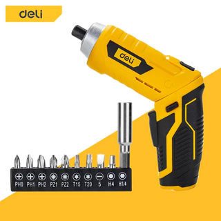 Deli ไขควงไฟฟ้า สว่านไขควงไร้สาย ไขควงไฟฟ้าไร้สาย 3.6V TypeC สว่านไฟฟ้า Cordless Screwdriver