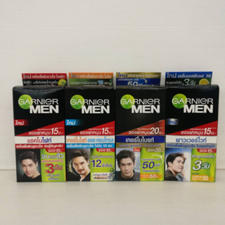 GARNIER Men แบบซอง (7 ml*6 ซอง) การ์นิเย่ เมน เซรั่มบำรุงผิว มี 4 สูตร