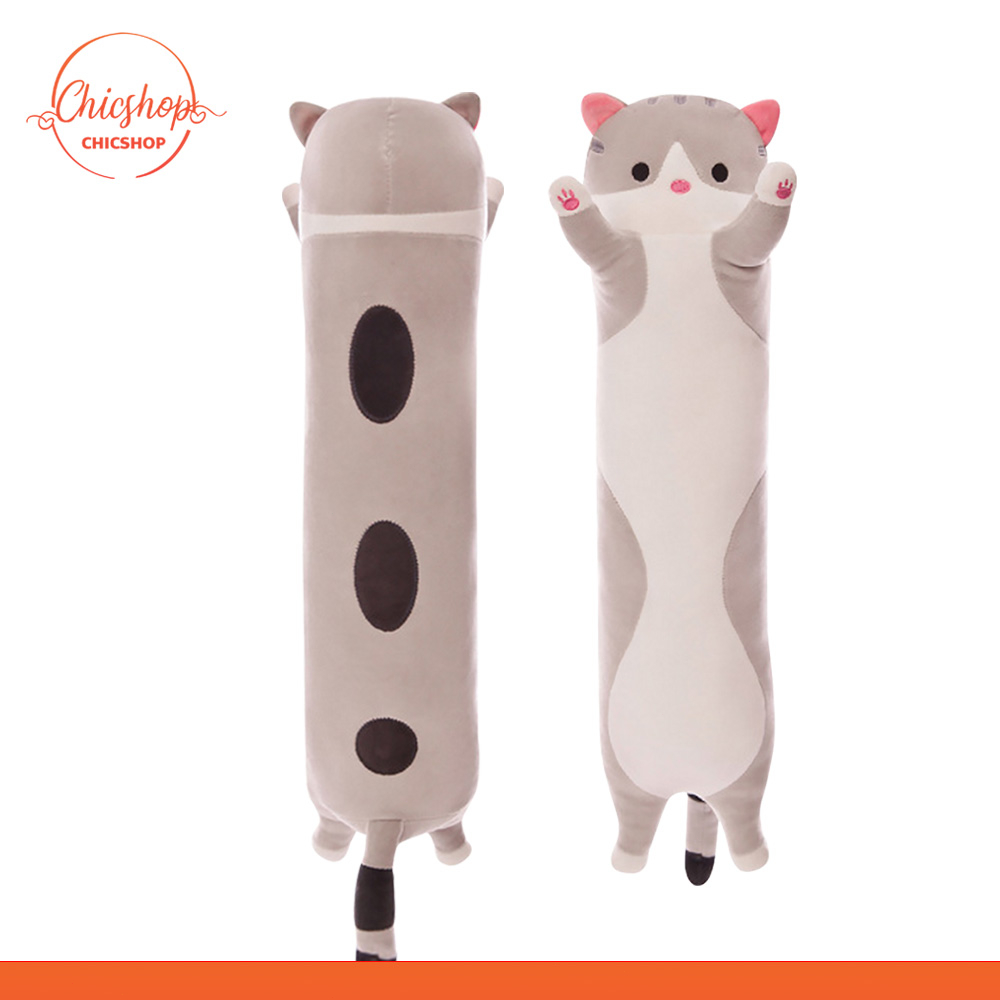 chishop หมอนตุ๊กตาแมว สไตล์เกาหลี น่ารัก นุ่มนิ่ม หมอนข้างแมว 50/90/130cm