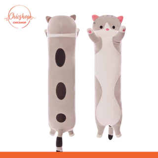 chishop หมอนตุ๊กตาแมว สไตล์เกาหลี น่ารัก นุ่มนิ่ม หมอนข้างแมว 50/90/130cm