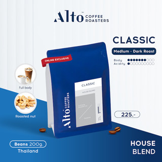 Alto Coffee เมล็ดกาแฟคั่ว Classic Blend (200 g.)