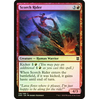 [MTG] Scorch Rider [ZNR] [RED] [COMMON] [FOIL] [ENG] (การ์ดเมจิค / Magic the Gathering)