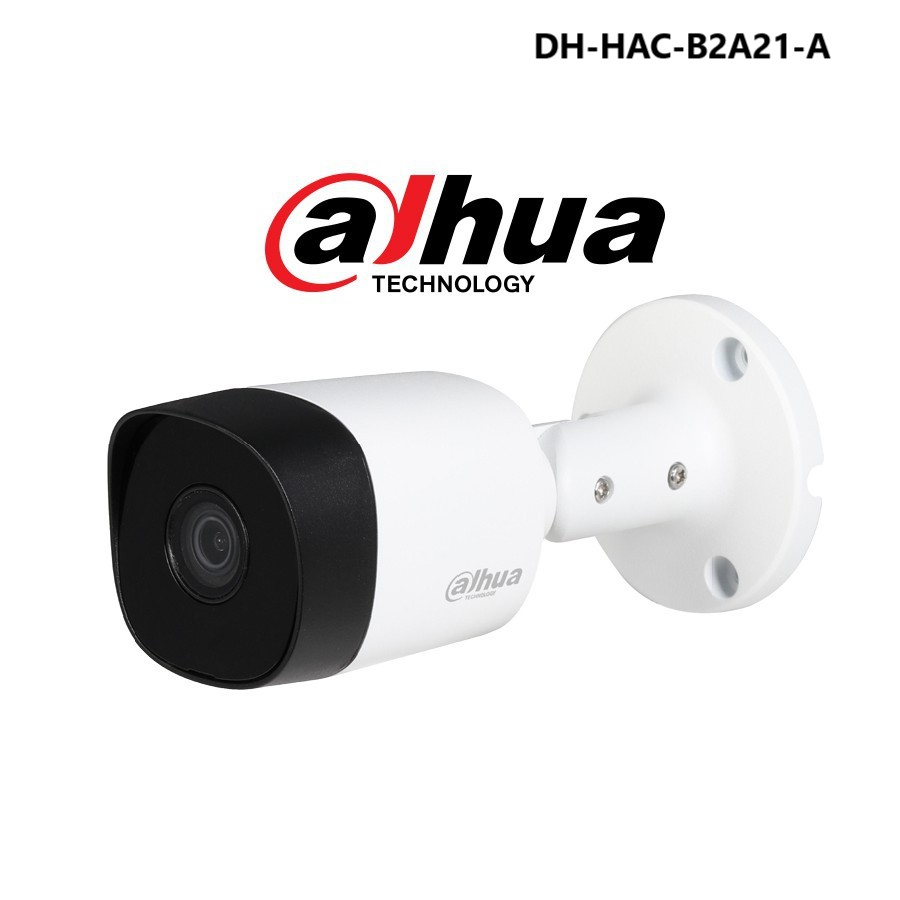 DAHUA DH-HAC-B2A21-A 2MP HDCVI Fixed-Focal Bullet Camera มีไมค์ในตัว กล้องวงจรปิด Dahua HDCVI 2MP+MI