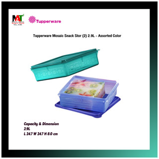 ภาชนะบรรจุอาหาร Tupperware Mosaic Snack Stor (1) 2.9L - สุ่มสี