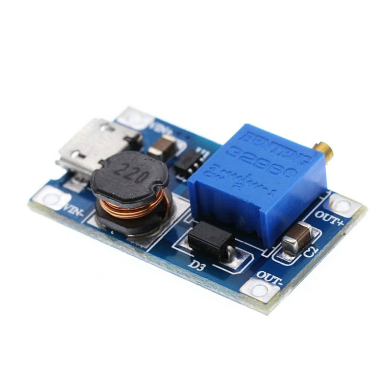 โมดูลเพิ่มแรงดันไฟ Step UP 2A DC – DC MICRO  ไฟเข้า USB 2V-24V ไฟออก 5V 9V 12V 28V ราคา ถูกที่สุด ดีลบีเคเค แกลเลอรีภาพที่ 3