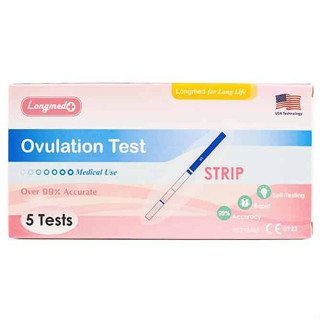 LONGMED LH OVULATION TEST ที่ตรวจไข่ตก แบบจุ่ม ชุดตรวจตกไข่ (5ชุด)1 กล่อง #11134