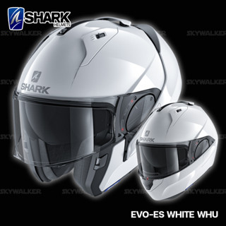 หมวกกันน็อค SHARK รุ่น EVO-ES WHITE WHU (GLOSSY)