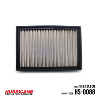 HURRICANE กรองอากาศสแตนเลส , ผ้าแดง Mazda ( 2 , 3 , 5 , CX5 ) HS-0088