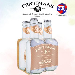 (Pack 4) Fentimans Connoisseurs Tonic Water เฟนติแมนส์ คอนนอสเซอส์ โทนิค วอเตอร์ 200 ml