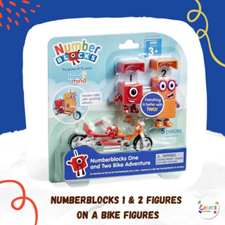 พร้อมส่ง แบรนด์ Hand2Mind🇺🇸💯Numberblocks 1 &amp; 2 Figures On A Bike Figures