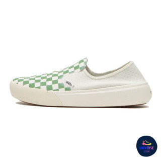 [ของแท้ ส่งฟรี PRE-ORDER] VANS COMFYCUSH ONE - CHECKERBOARD GREEN/MARSHMALLOW