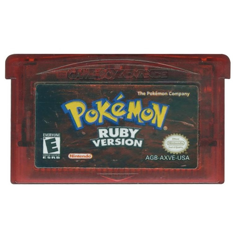 พร้อมส่ง การ์ดเกม Pokemon Ruby โปเกมอน ndsl/gbc/gbm/gba/sp สำหรับเกมบอย Game Boy Advance gba pokemon