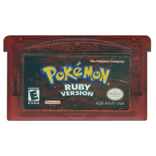 การ์ดเกม Pokemon Ruby โปเกมอน ndsl/gbc/gbm/gba/sp สำหรับเกมบอย Game Boy Advance gba pokemon emerald sapphire