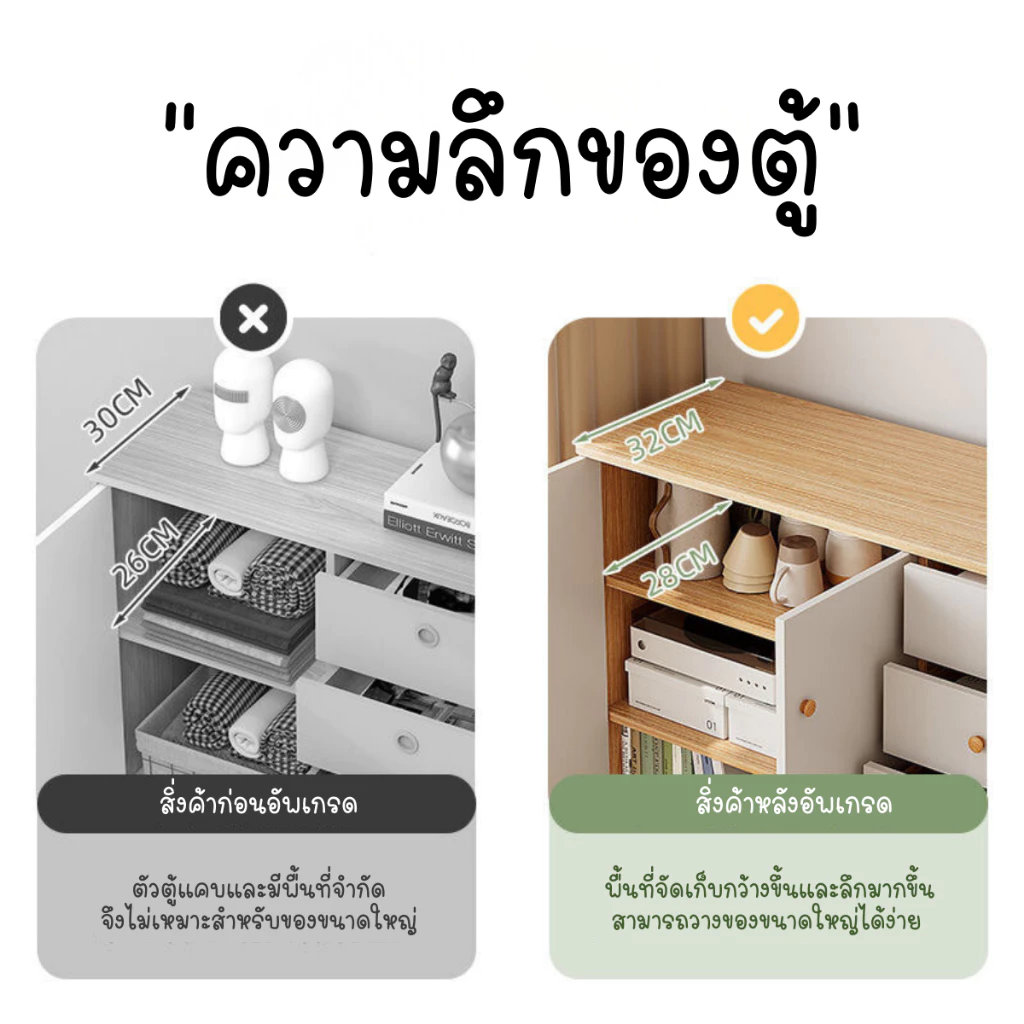 ตู้ลิ้นชักเก็บของอเนกประสงค์ สไตล์มินิมอล thumbnail 8
