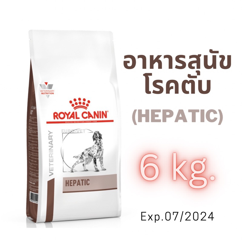Royal Canin Hepatic อาหารสุนัขโรคตับ 6 กก. หมดอายุ 07/2024