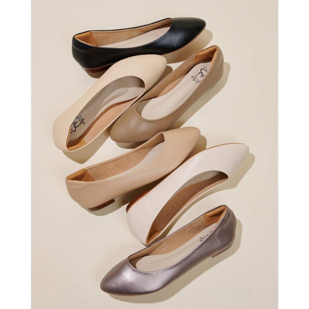 MSCHOO :  MONA Flats **แนะนำบวกเพิ่มจากปกติ 1ไซส์ จะใส่สบายกว่าค่ะ**
