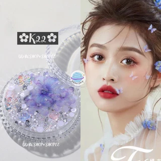 กลิตเตอร์ ไข่มุกติดหน้า เพชรติดหน้า คริสต์มาส โบว์ติดหน้า ดอกไม้ติดหน้า กากเพชรแต่งหน้า