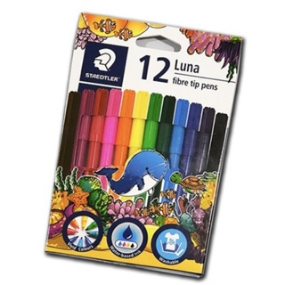 ปากกาเมจิก staedtler 12สี รุ่น Luna