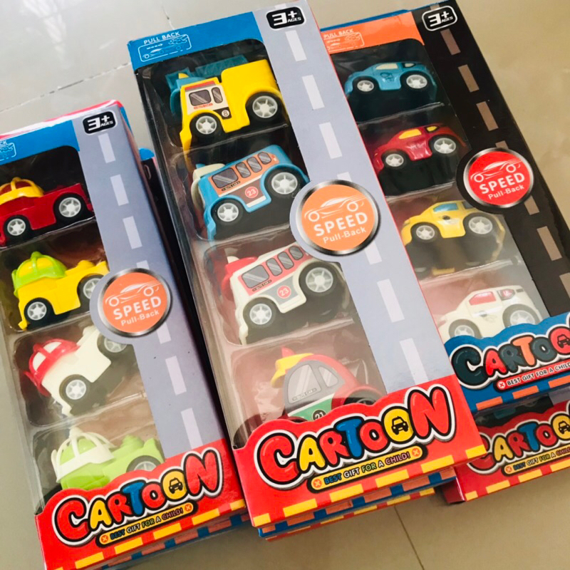 Moshi Moshi รถของเล่นเด็ก 4 คัน เสริมสร้างพัฒนาการเด็ก