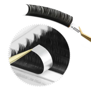 NAGARAKU Charcoal Ellipse นาการากุเส้นแบนปลายแฉก ขนนิ่ม เหมาะสำหรับเส้นต่อเส้น ขนตาปลอม
