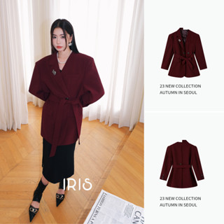 「สินค้าลิขสิทธิ์แท้」Iris Boutique IC2023YD58 Mulberry memories coats  เสื้อผ้าแฟชั่นผู้หญิง เสื้อโค้ท