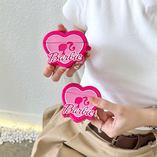 เคสแอร์พอด 3 Case Airpods 3 pro2 case สตรีทแฟชั่น ซิลิก้าเจล Barbie รูปหัวใจ Airpod 3  pro2 case เคส Airpod 1 gen2 case