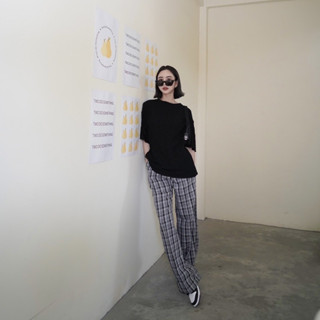 Bemingpants029 (L เอว 27-28) - Cozy pants tartan (ลายสก็อต)