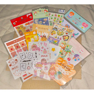 กล่องสติ้กเกอร์ เซ็ตสติ้กเกอร์สุดคุ้ม ลายน่ารัก ราคาถูก พร้อมส่ง