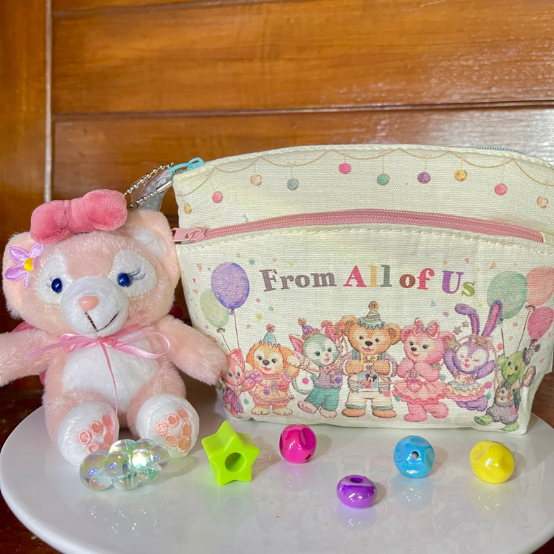 Pouch Bag Duffy and Friends กระเป๋าใส่ของใบเล็ก & ตุ๊กตาแมว LinaBell