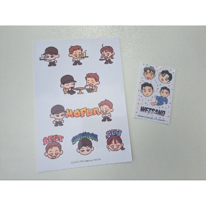 [พร้อมส่ง] พรีเมี่ยมสติ๊กเกอร์ manhua Mofun & Wet Sand