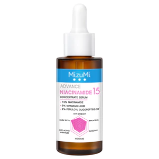 MIZUMI Advance Niacinamide 15 Concentrate Serum (30ml.) มิซึมิ แอดวานซ์ ไนอะซินาไมด์ ฟิฟทีน คอนเซนเทรท เซรั่ม