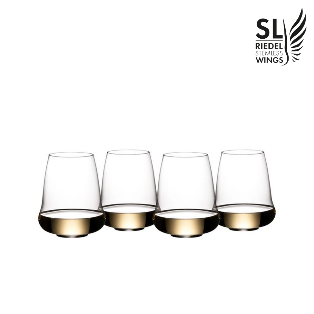 Riedel SL Stemless Wings Riesling/Sauvignon/Champagne Glass 4pcs แก้วไวน์รีสลิ่ง แก้วไวน์