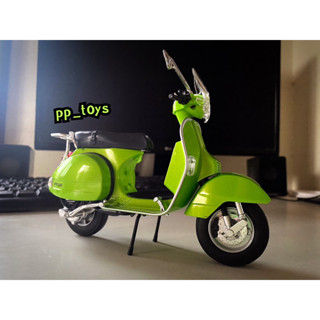 โมเดล Vespa px125 สเกล 1:10 diecast green โมเดลรถเวสป้า สีเขียว