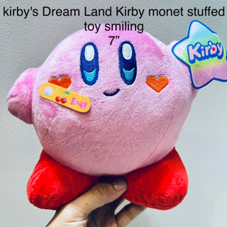 ตุ๊กตา เคอร์บี้ งานแรร์ หายาก ขนาด7” ลิขสิทธิ์แท้ Kirbys Dream Land Kirby monet stuffed toy smiling Nintendo