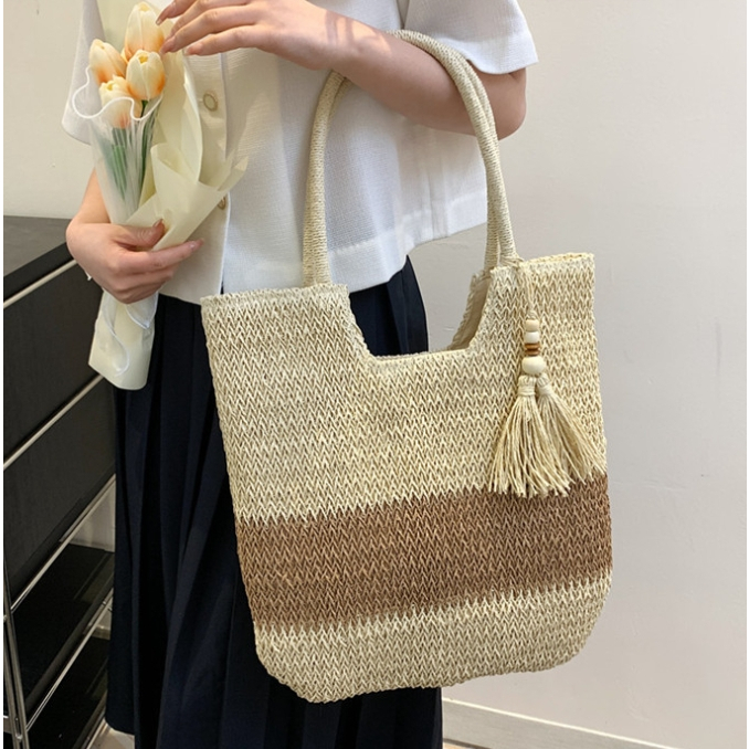 กระเป๋าสาน Ranee  กระเป๋าสะพายแฟชั่นผู้หญิง (A396)