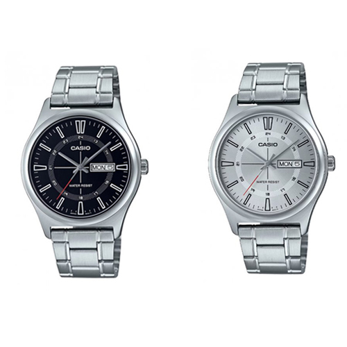 Casio Standard นาฬิกาข้อมือผู้ชาย สายสแตนเลส รุ่น MTP-V006D,MTP-V006D-1C,MTP-V006D-7C