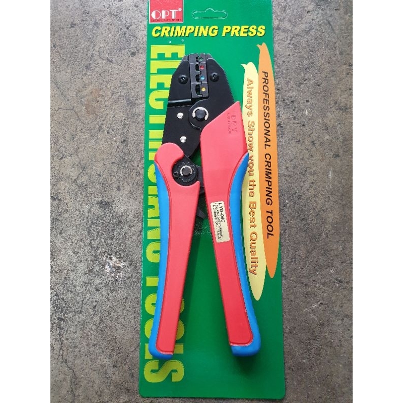 OPT#คีมย้ำหางปลามีฉนวนยี่ห้อOptรุ่นLTG-04C