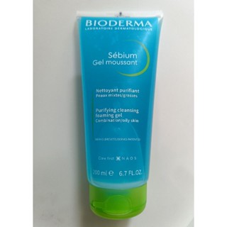 Bioderma Gel moussant Sebium 200ml เจลล้างหน้าไบโอเดอร์มา ผิวผสม ผิวมัน ผิวเป็นสิวง่าย