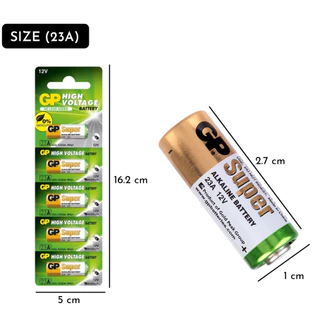 ถ่านรีโมท GP 23A 12V ของบริษัท GP แท้ 100% ราคาต่อ 1ก้อน