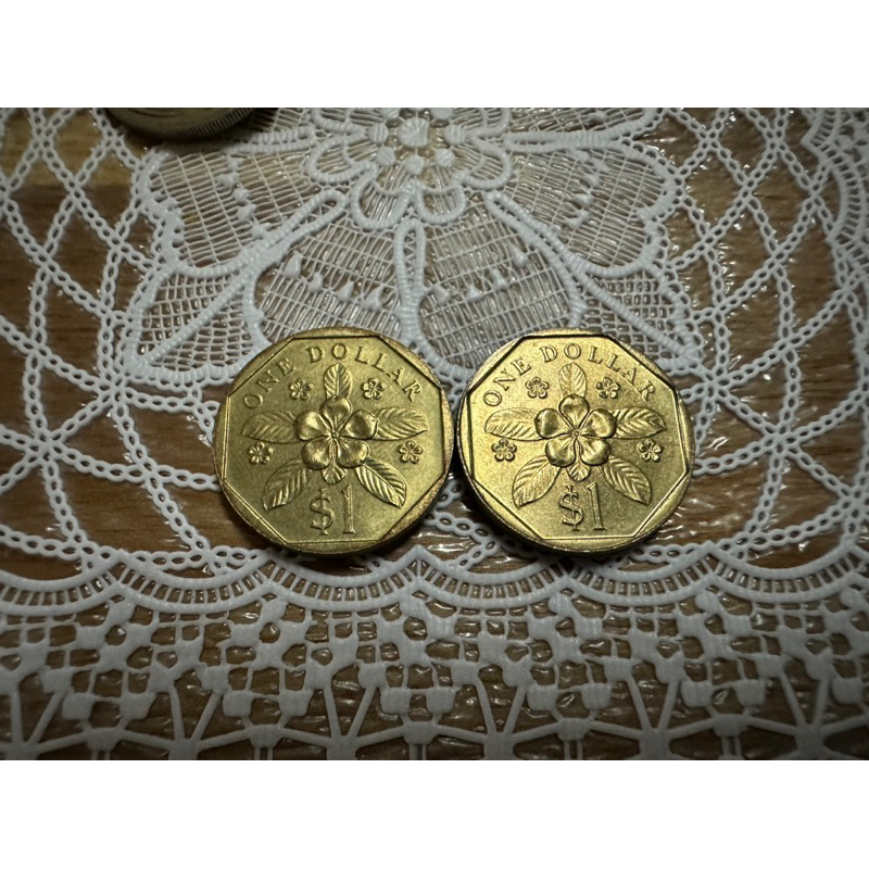 เหรียญสีทองสิงคโปร์ 1 ดอลล่าร์ ปี 1987