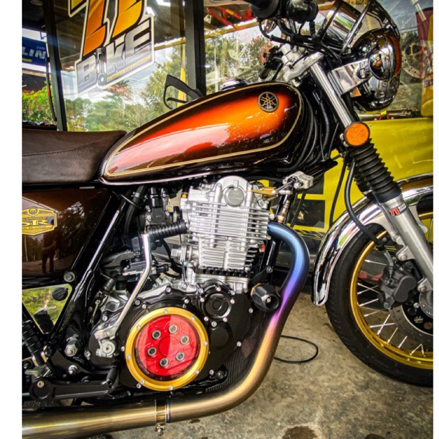 คอท่อ ไทเท SR400 Titanium