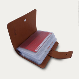 กระเป๋าใส่บัตร หนังแท้ Leather Bi-Fold Card Cover [CARD V.9]