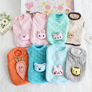 (SM01-1)ชุดสัตว์แรกคลอด ผ้าสำลี (*พร้อมส่งจากไทย!!) สำหรับลูกสัตว์เลี้ยงอายุ 1-2 เดือน ผ้าดีมาก ลายน่ารักมาก